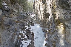 09 Lower Falls In Johnston Canyon In Winter